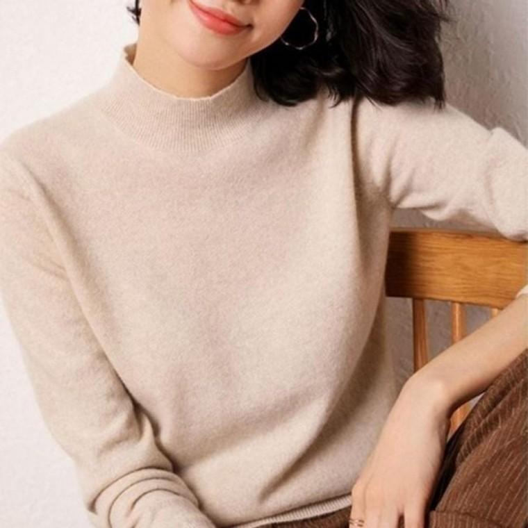 인기 겨울소장가치 혼방 겨울 스타일 브이넥스웨터 여성 트렌디스웨터 따뜻한