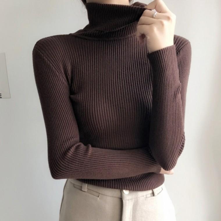 8컬러 터틀넥 골지 목티 기본컬러 겨울필수템 목폴라