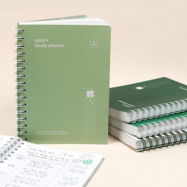 체크리스트 스케줄러 공부다이어리 클로버 스터디플래너 공시생 시험준비 2P 계획 학습 겨울방학 6개월 공