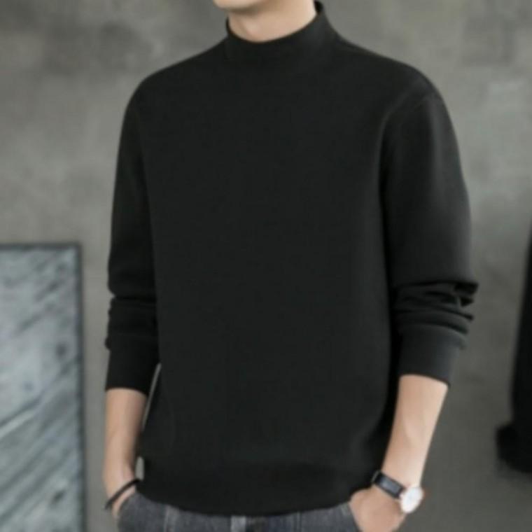 PP 하프넥 반목 남성 긴팔 티셔츠 데일리 겨울티