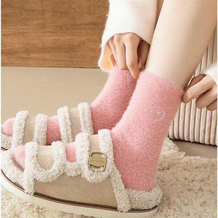 발목 수면 삭스 따뜻한 앙고라 용 겨울 양말 방한