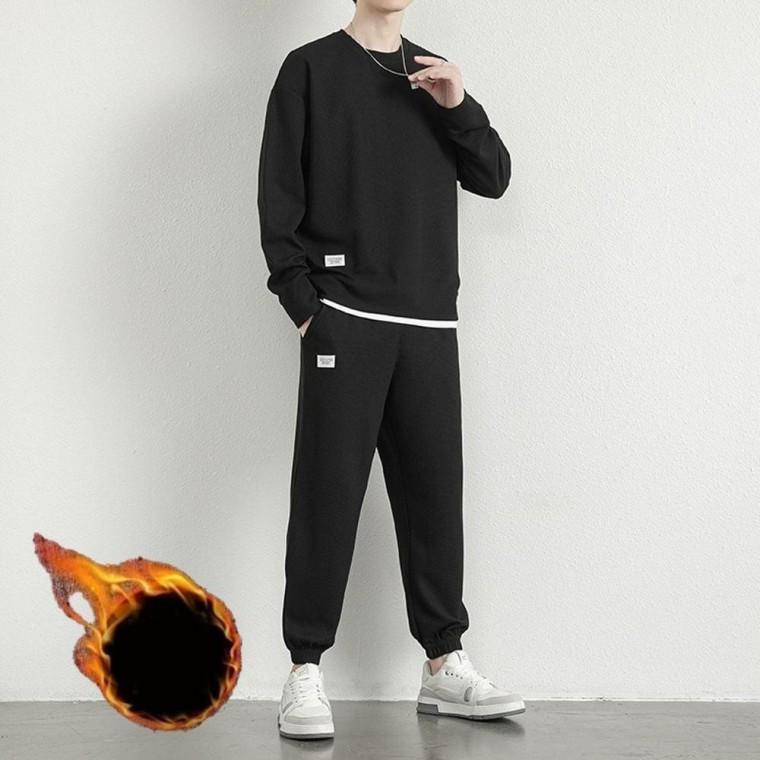 기모 와플 트레이닝세트 겨울 조거팬츠 츄리닝세트 와플 조거팬츠 편안한 복