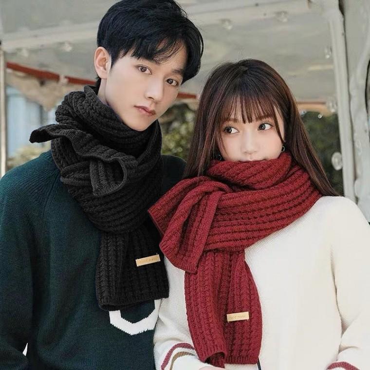 겨울 따뜻한 남여공용 니트 머플러 목도리 학생선물