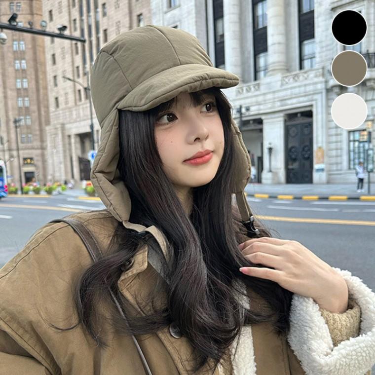 귀여운 패딩 귀보호 다운 겨울 야외 방풍 한파 모자