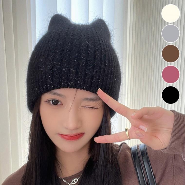 봄 겨울 꽈배기모자 고양이비니 니트모자 예쁜모자
