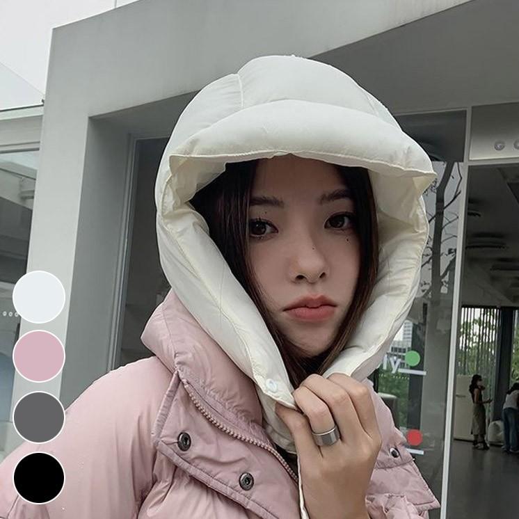 겨울모자 따뜻한 페이크 패딩후드 방한모자 패딩모자