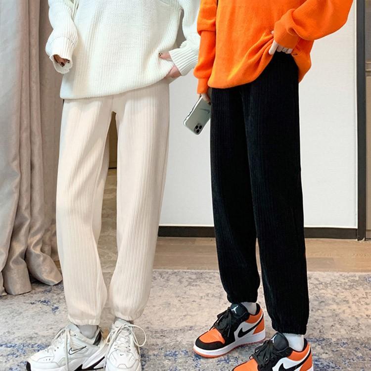 안감 골지 따뜻한 방한 여성 조거팬츠 겨울팬츠 기본