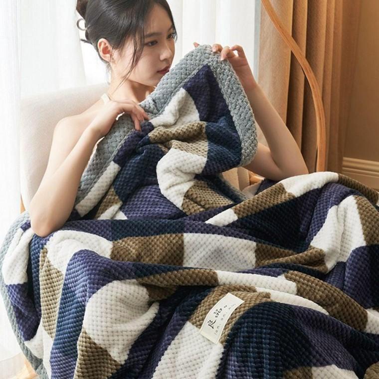 겨울 밍크 부드러운 극세사 담요