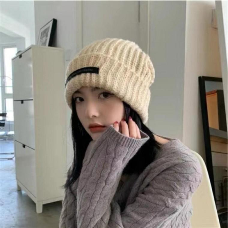 남여공용 골지니트비니 겨울모자 따뜻한 캐주얼 니트 골지 비니 패션모자