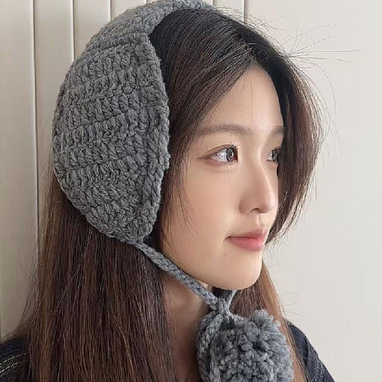 겨울 패션 여자 귀마개 머플러