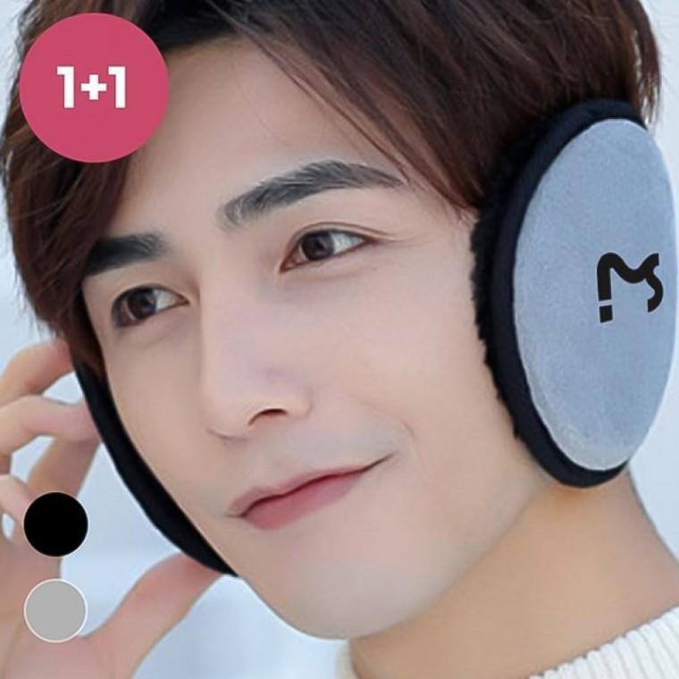 1+1 심플 귀마개 얇고 가벼운 골프 겨울 방한 스포츠 털귀마개