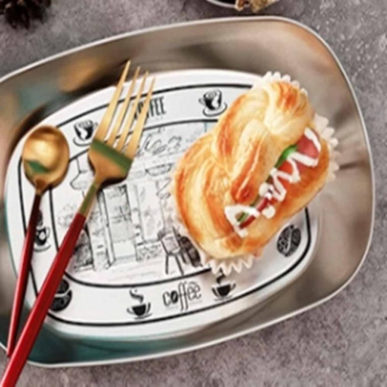 빈티지 철제 트레이 오브제트레이 인테리어트레이 스텐접시 엔틱장식쟁반