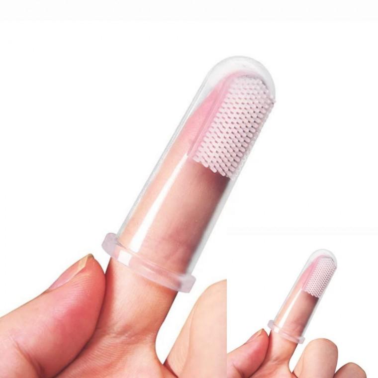 강아지 손가락 칫솔 2P 애견치석제거용핑거칫솔 반려동물칫솔