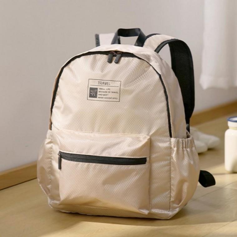 남녀공용 데일리 경량 접이식 수납 방수 여행 가방 백팩