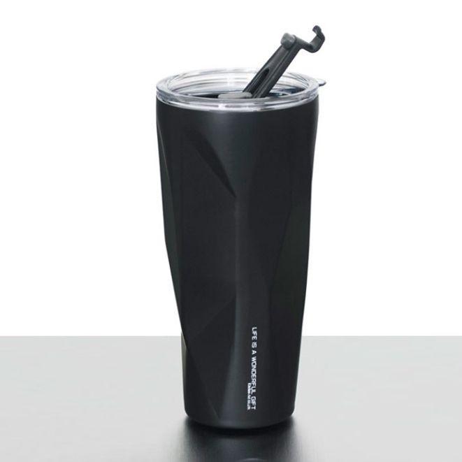 키친아트 텀블러 보온 보냉 휴대용 머그컵 블랙 900ml