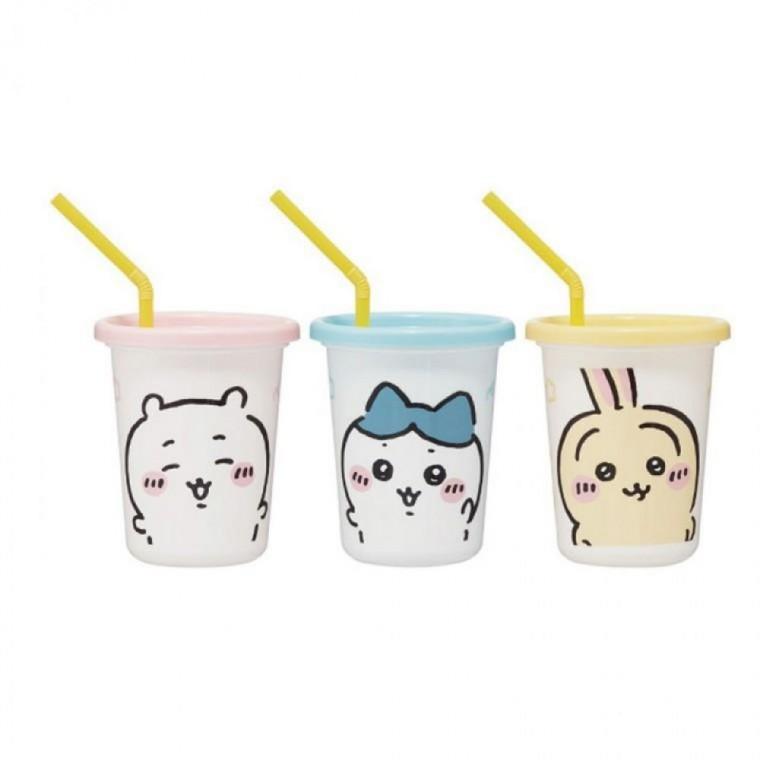 EAS 스케이터 물병 치이카와 스트로 텀블러 3종 세트 320ml