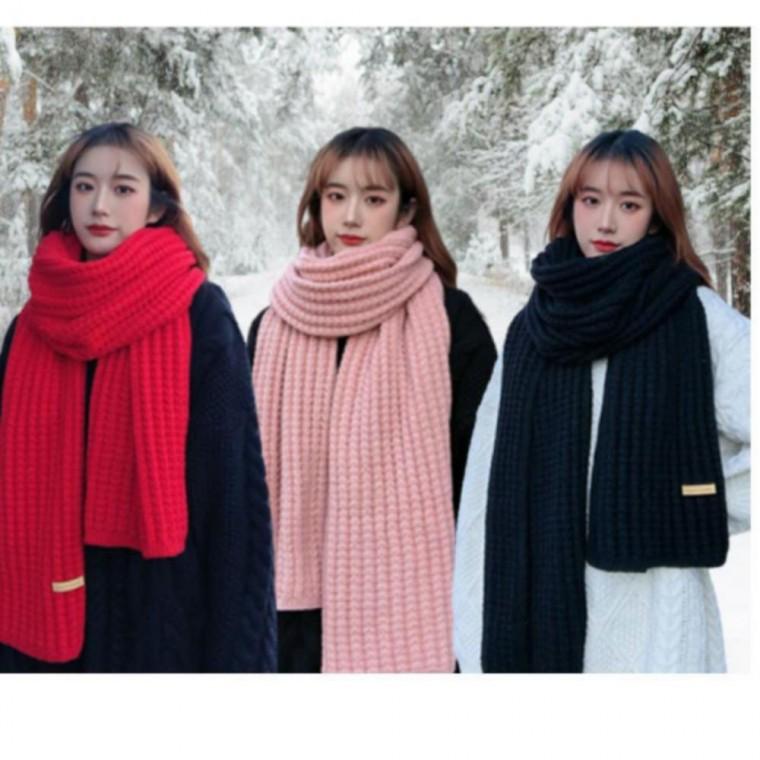 포근 니트 도톰 경량 패션 코디템 짜임 목도리 겨울 스카프