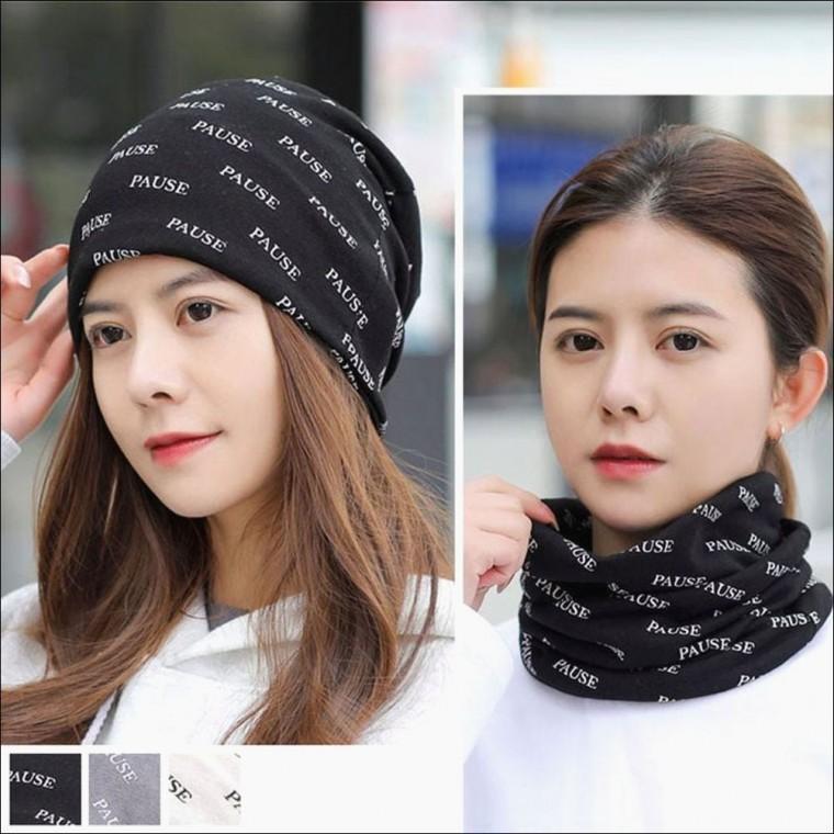 넥워머 멀티 패션 스카프 헤어두건 겸용 남녀공용 면비니
