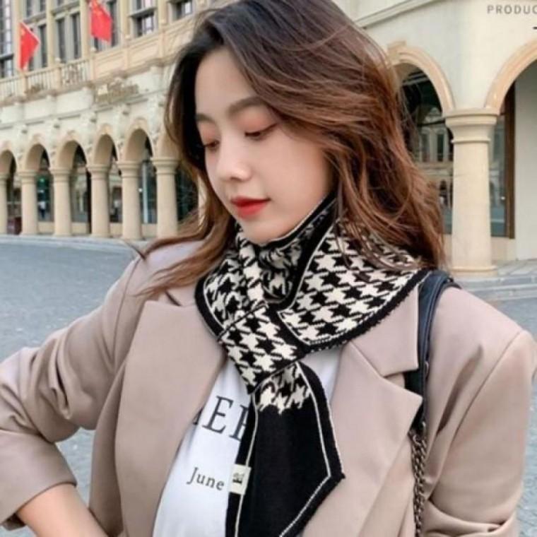 목도리 패션목도리 데일리 쁘따스카프 고리머플러 고리머플러 간편한 체크머플러