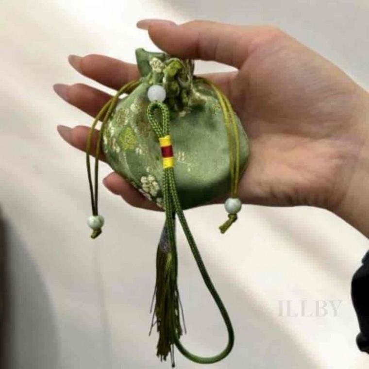 미니복주머니 그린 전통선물 명절선물 전통복주머니 전통소품 복주머니파우치