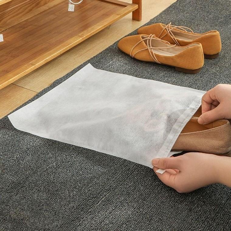 무지 부직포 파우치 주머니 더스트백 스트링 50x 60 복주머니 속포 장부 가방 백파