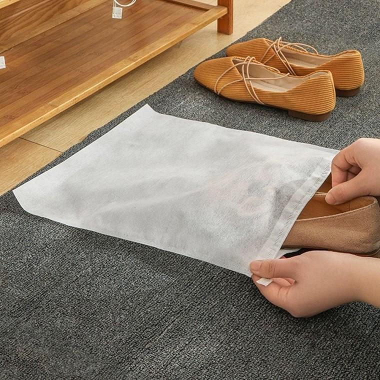 무지 부직포 파우치 주머니 더스트백 스트링 50x 60 복주머니 속포 장부 가방 백파