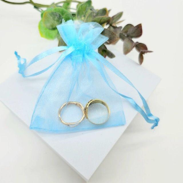 선물포장 오간자주머니 포장지 예쁜지 7x9cm 블루 선물지 복주머니