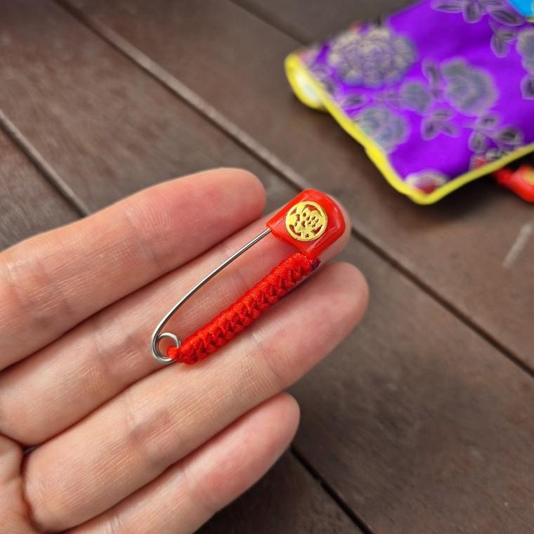 4.2cm 복자핀 안전핀 복주머니 옷핀 고정핀 1P