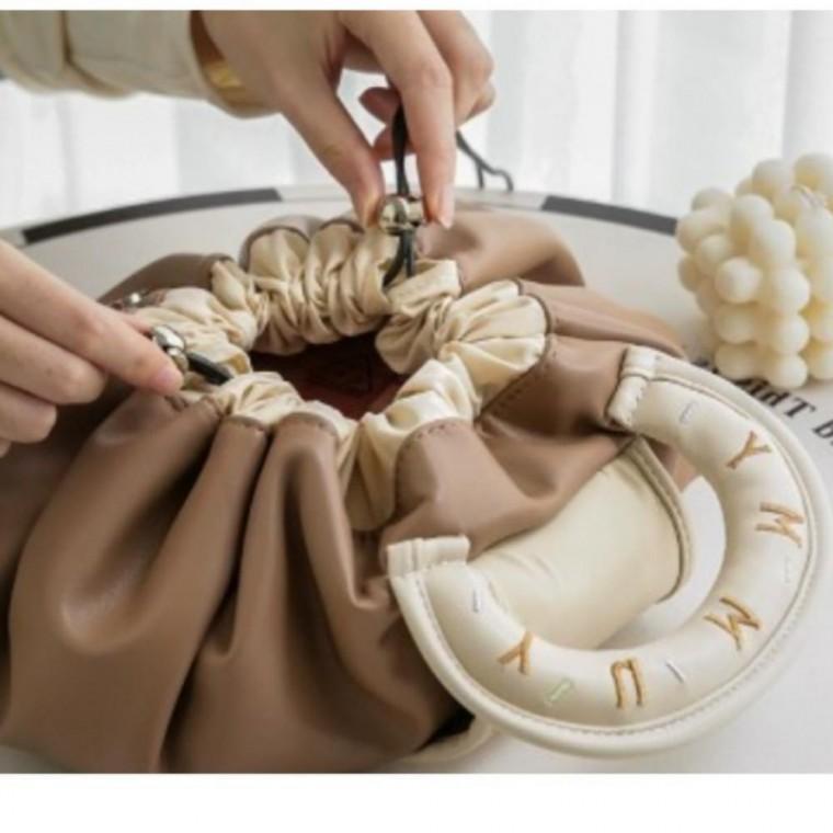 복주머니파우치 보자기형 화장품가방 여행파우치 메이크업파우치 수납 방수