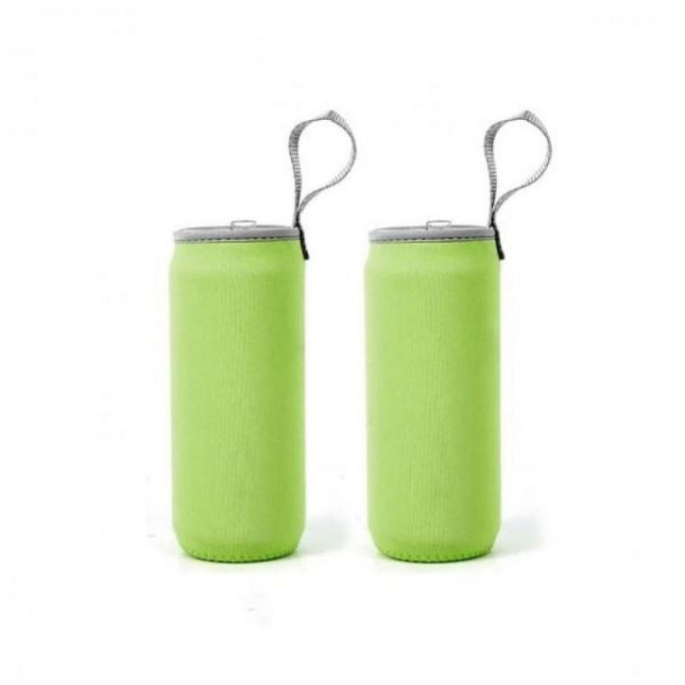 파우치 물병 (360ml) 네오프렌 그린 세트 보온병파우치