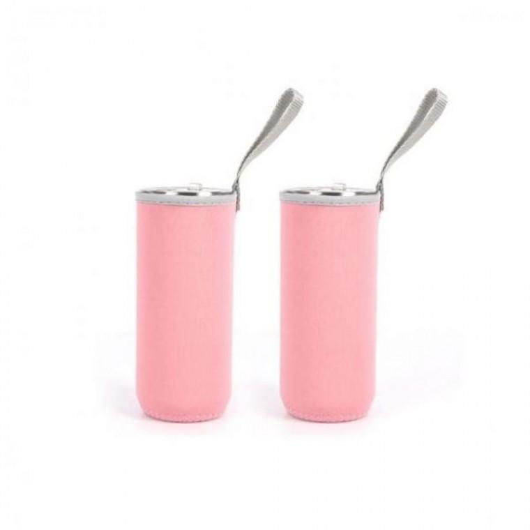 라이트핑크 라이트 보온병파우치 물병 세트 파우치 네오프렌 핑크 (280ml)