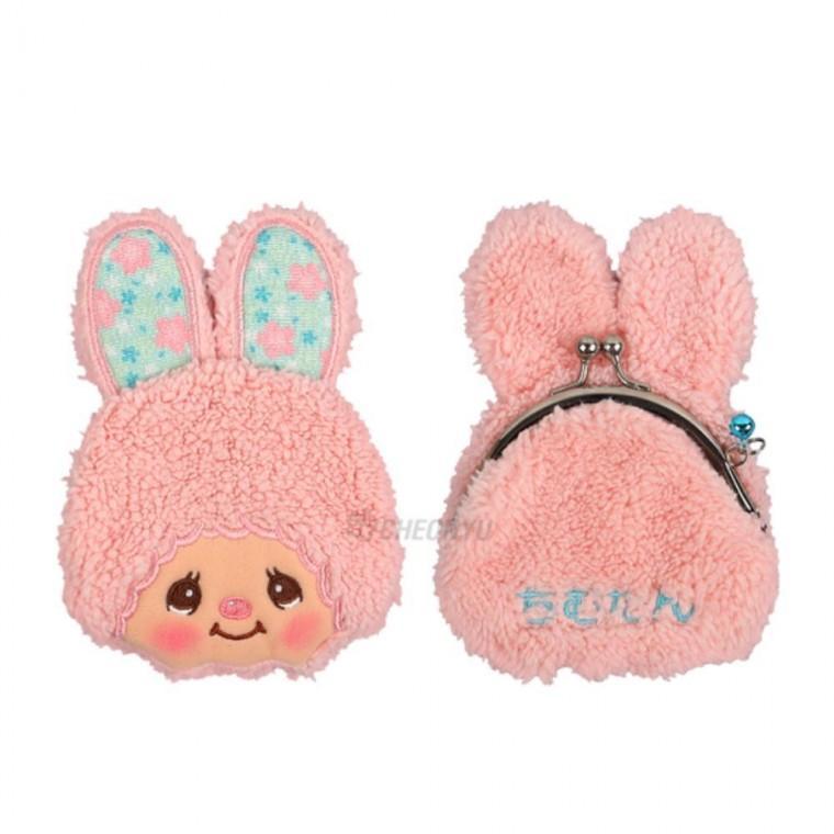 몬치치 사쿠라 똑딱 동전 파우치 지갑 치무탕 핑크