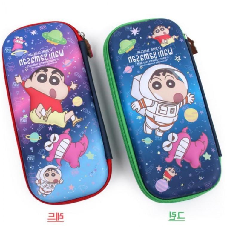 best 짱구 스페이스 EVA 파우치 캐릭터 필통 케이스 랜덤
