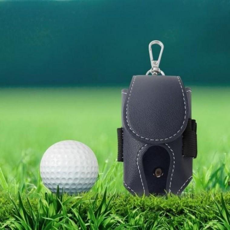 골프공케이스 골프공주머니 골프볼파우치 (블루) 스티치