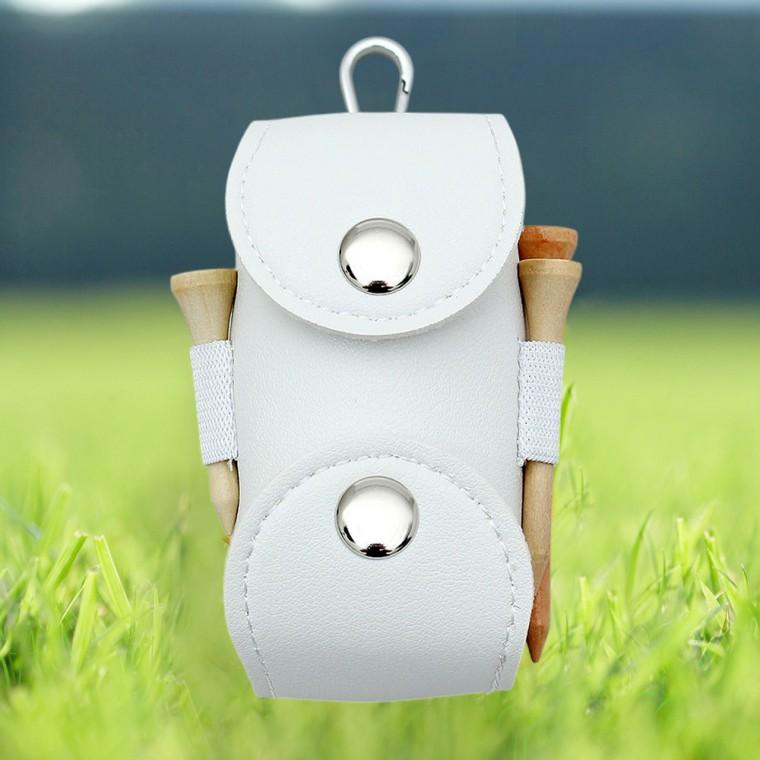 골프볼케이스 골프볼가방 스터드 골프공 파우치 화이트