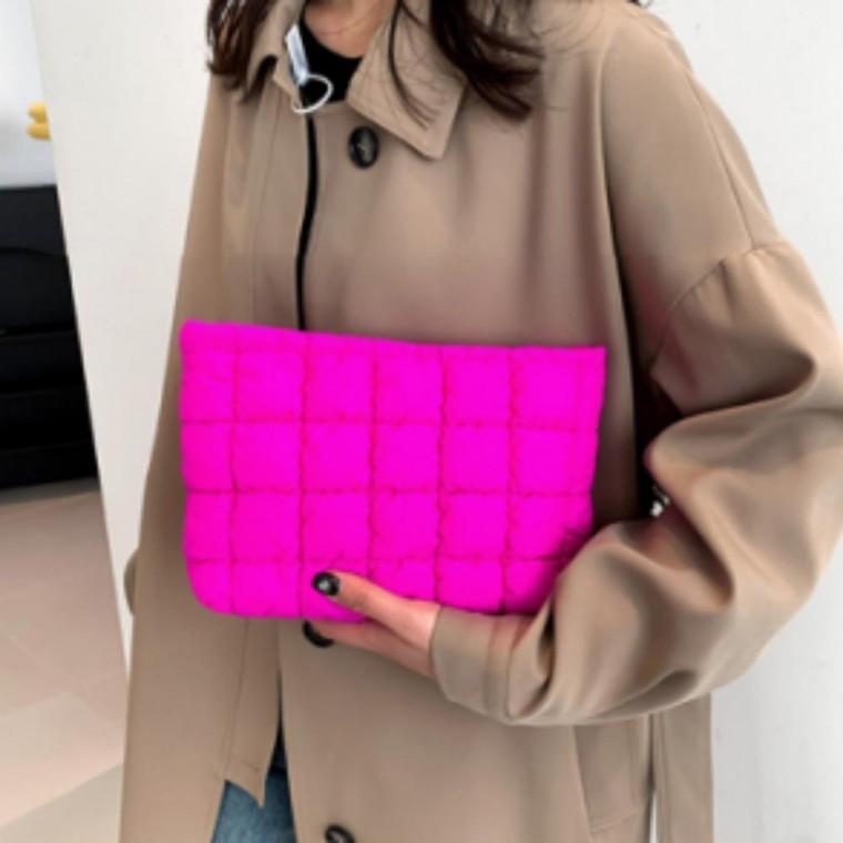 패딩 화장품 메이크업 멀티 손 퀼팅 파우치 가방