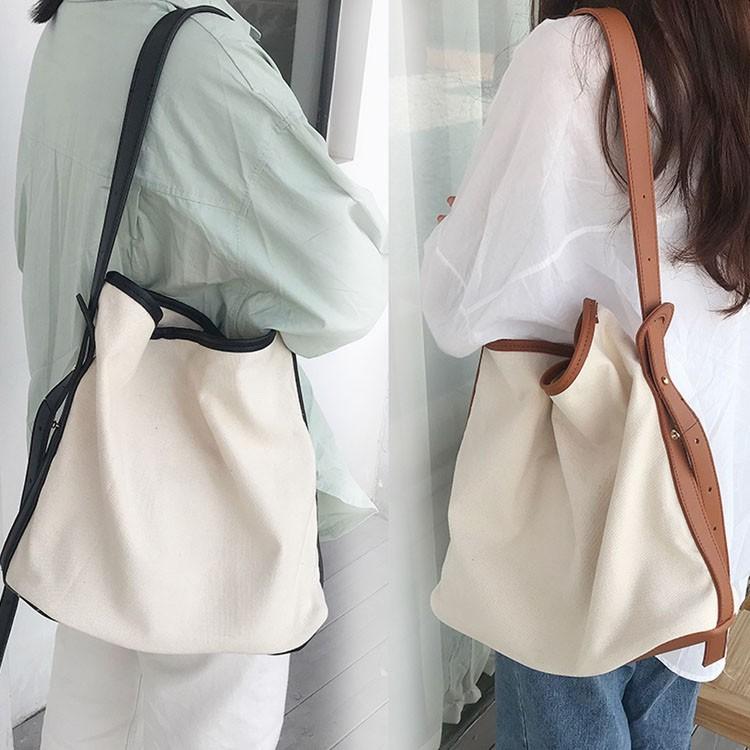 여성 투웨이백 파우치포함 대용량 크로스 숄더백