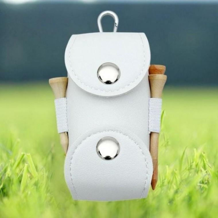 스터드 골프볼케이스 골프공 화이트 파우치 골프볼가방