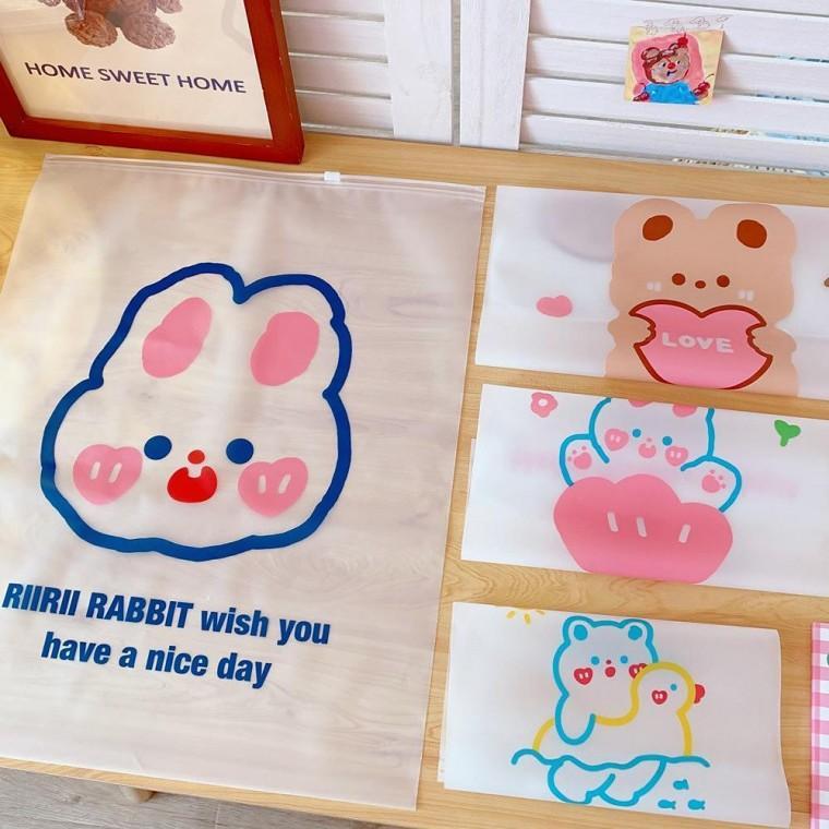 지퍼백 파우치 여행용 정리 캐릭터 이너백 8종 세트 속옷 보관 화장품