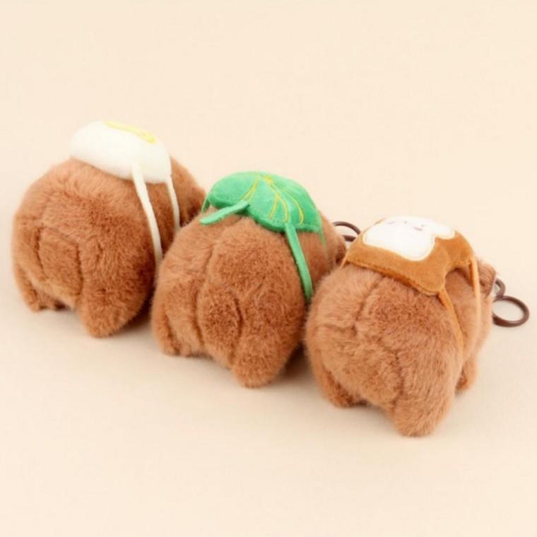 카피바라 봉제 인형 가방 파우치 핸드폰 차 키링 백참 키홀더 열쇠고리 랜덤