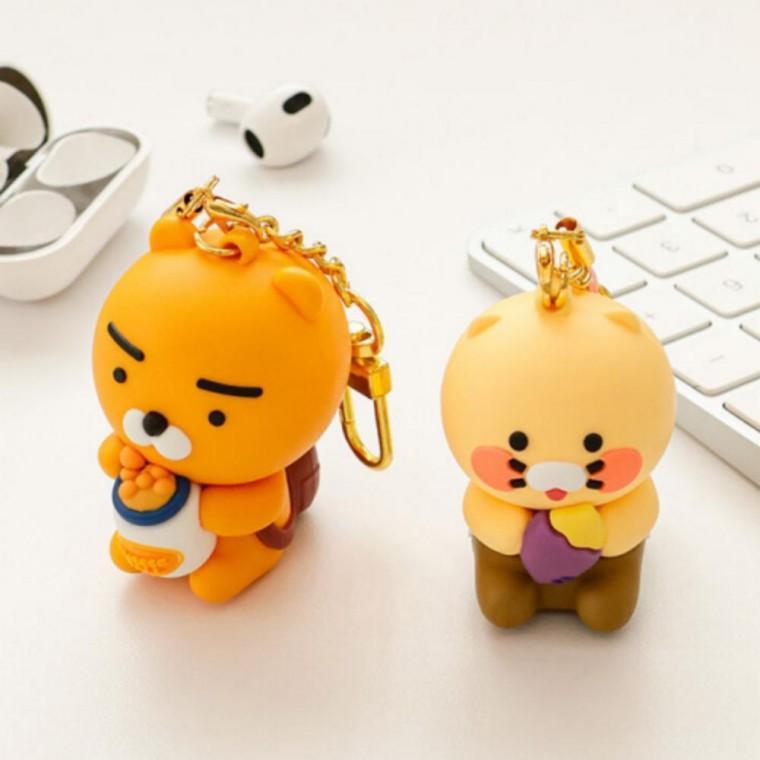 귀여운 USB 라이언 춘식이 피규어 가방 파우치 차 키링 키홀더 백참 64GB