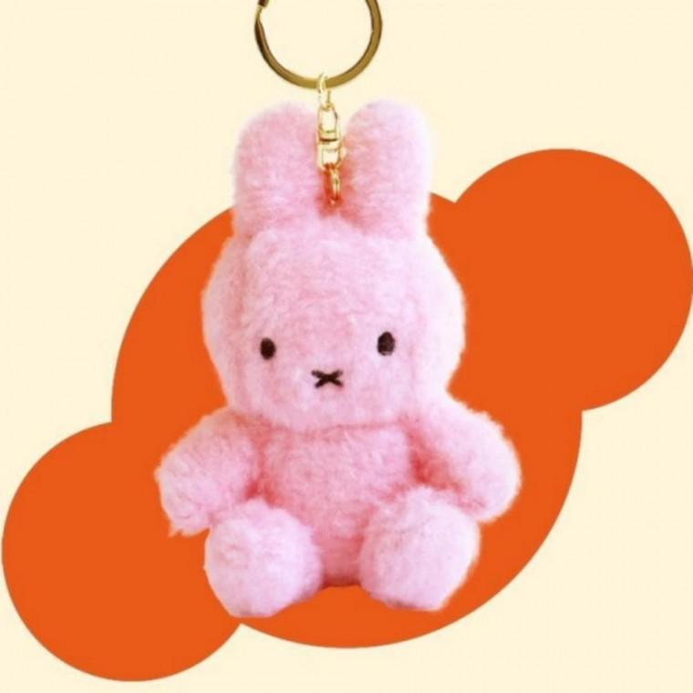 인형키링 귀여운 미피 크리미 파우치 가방 키링 백참 백꾸 키홀더 시팅 핑크