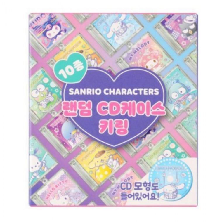 귀여운 캐릭터 CD 케이스 가방 파우치 차 키링 백참 백꾸 키홀더 10종 랜덤