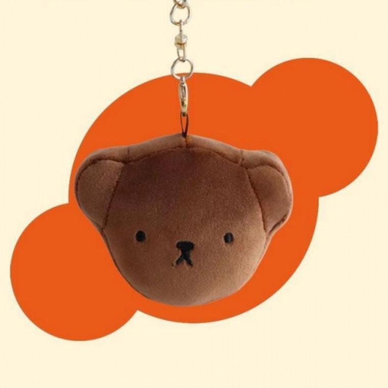 미피키링 귀여운 보리스 얼굴 봉제 인형 가방 파우치 키링 백참 백꾸 열쇠고리
