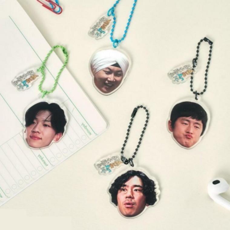 아크릴키링 태계일주 페이스 가방 파우치 키링 열쇠고리 백참 백꾸 키홀더