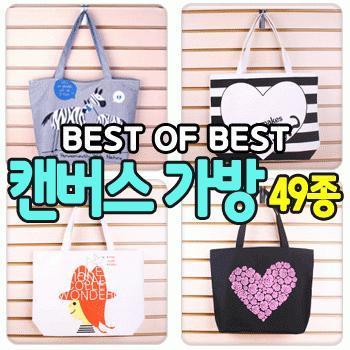 [파우치데이] (땡처리) 캔버스 가방 49종 [BG058]