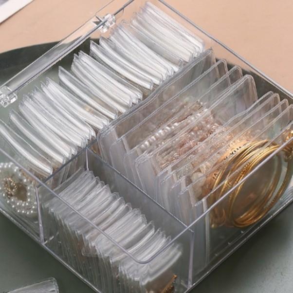 일상 지퍼백 미니 정리 소품 보관 정리함 파우치 모던한 스타일 강력