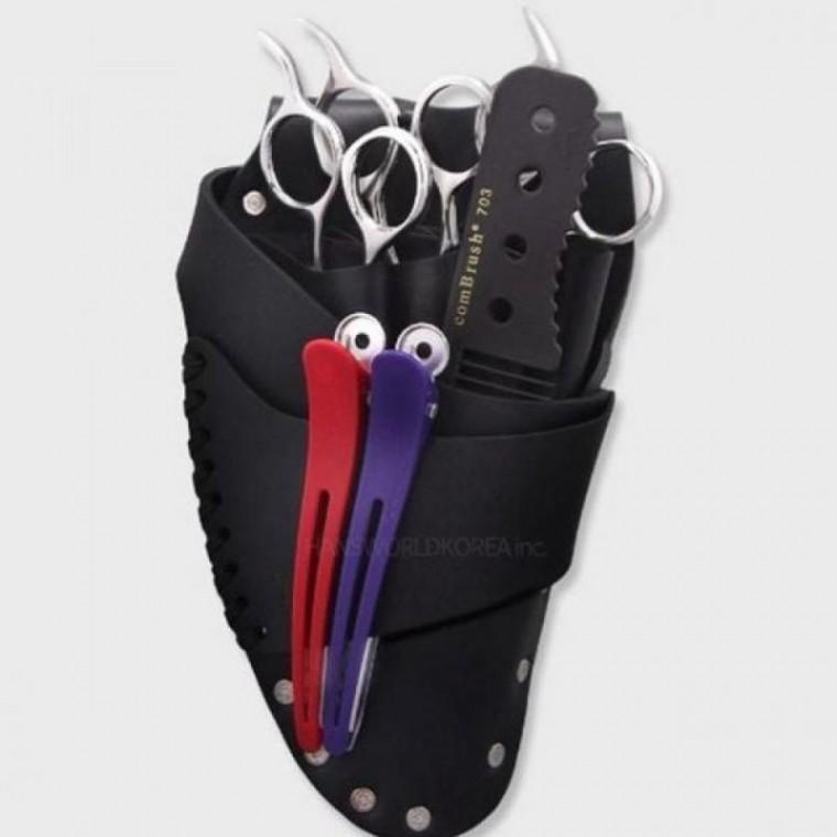 벨트 이발 검 미용실 가위 미용 케이스 파우치 가위집