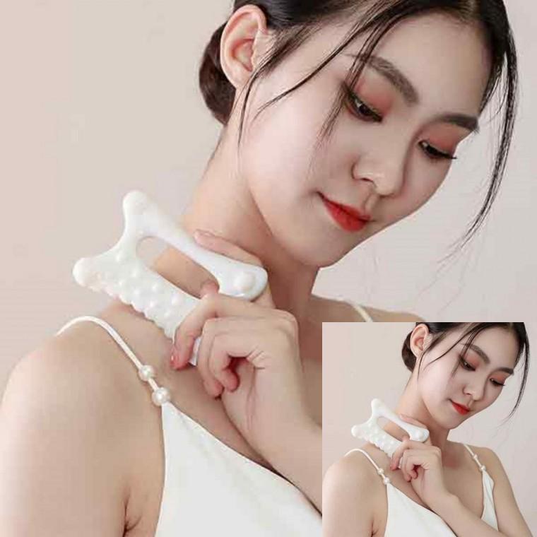 세라믹 괄사 마사지기 얼굴롤러 괄사도구
