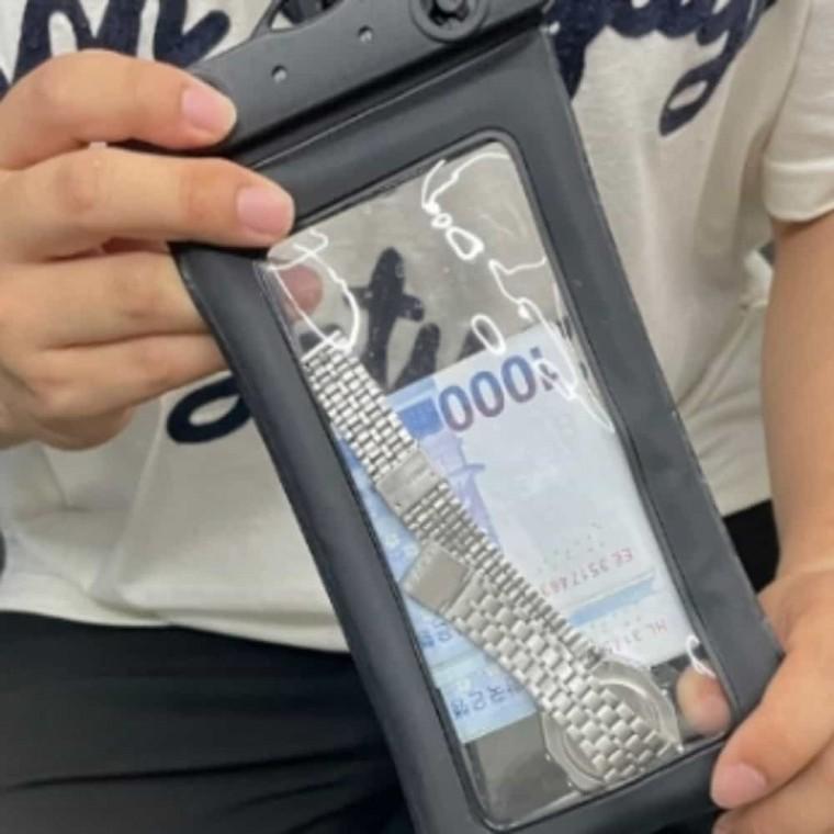 핸드폰 방수팩 블랙 아이폰방수케이스 휴대폰방수케이스 휴대폰방수팩
